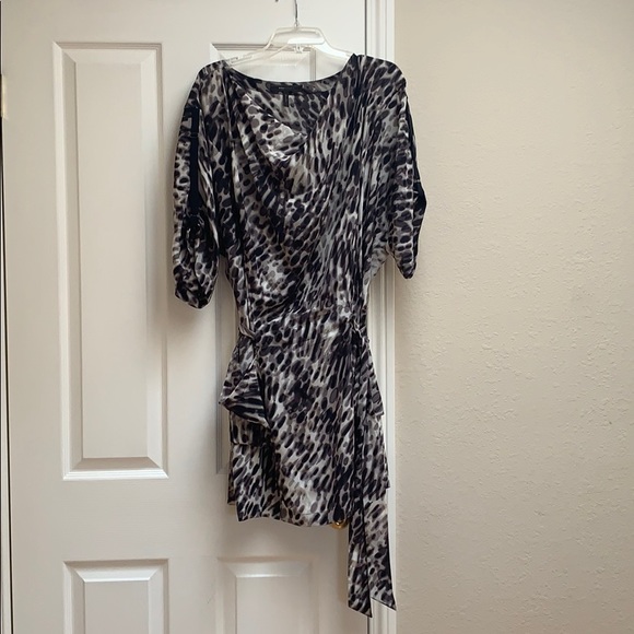 bcbg black comb dress